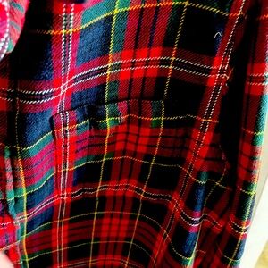 Checkered Red and Navy and Yellow Ralph Lauren Polo Classic Men’s Shirt